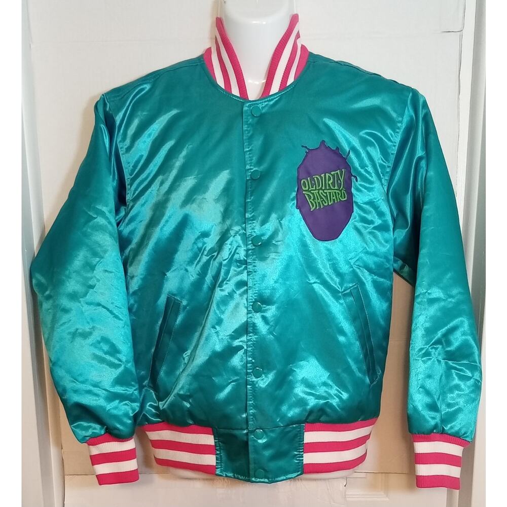 ODB Wu Tang Teal Bomber Jacket with Red Stripes